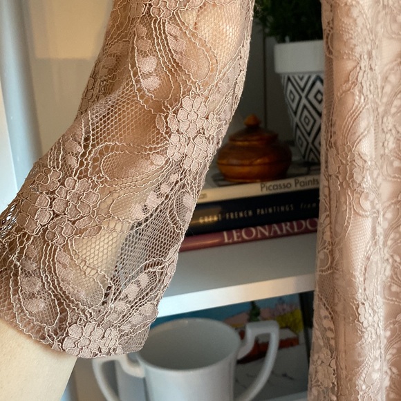 NWT Nude Lace Dress - Picture 2 of 5